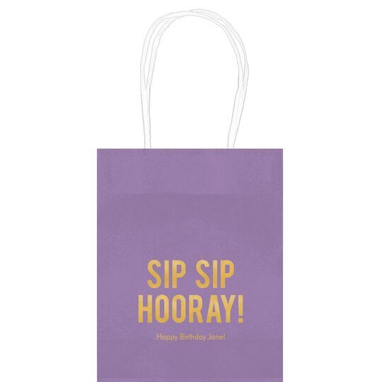 Bold Sip Sip Hooray Mini Twisted Handled Bags